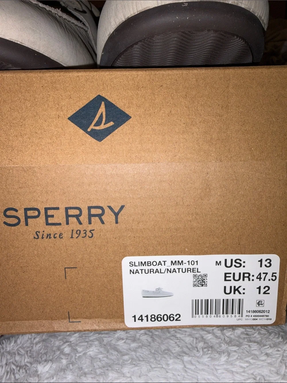 Sperry Men's Slim Boat Beige Leather Shoes